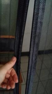 China magnetic screen door, mosquito net for window& doors,black clolor,90X210cm on sale