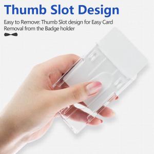 Pack Badge Holder Retractable Clip Heavy Duty Reels With Vertical Sliding ID