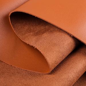 Cheap PVC Faux Suede Leather Fabric Anti Fouling For Handbag / Mouse Pad Cover for sale