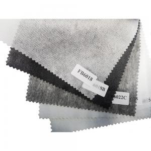 Cheap 100% Polyester Non Woven Fusible Interlining for Garment Manufacturing Width 90-200cm for sale