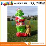 Mini Oxford cloth Green Airblown Inflatable Grinch Inflatable Christmas Grinch
