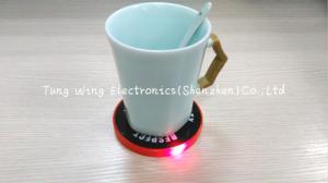 China Programmable Sound Module Melody Flashing Cup Coaster For Holiday Gifts on sale