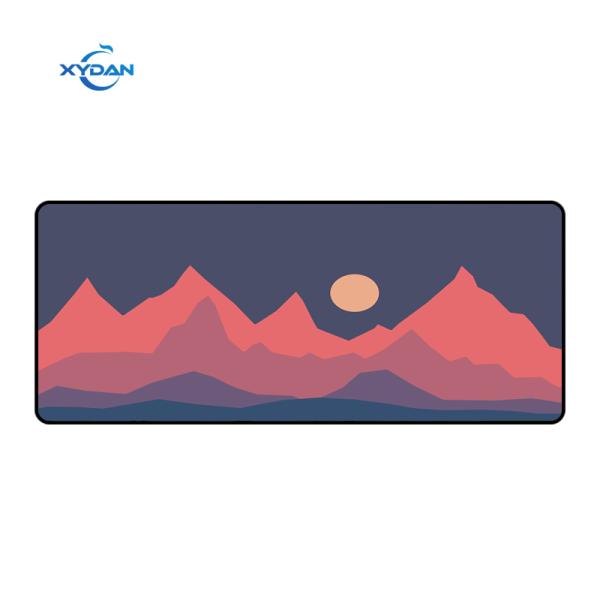 Popular Pattern Gaming Mouse Pad with Rubber Base and Smooth Polyester Fabric Surface