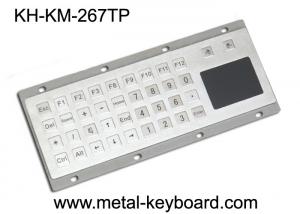 Cheap Industrial Metal Panel Mount Keyboard with Touch pad , Ruggedized Keyboard for sale