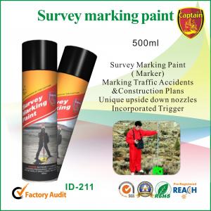 Cheap Line Temporary Marking Spray Paint For Traffic Accident 500ml , Non Toxic for sale
