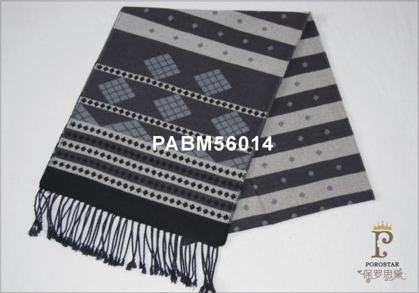 Quality Neck Woven Silk Scarf Black And White Stripe For Keep Warm , 30X165CM wholesale