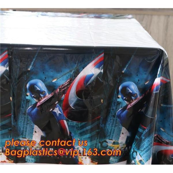 Hello Kitty Party Supplies Plastic Tablecloth kids Birthday Decoration Baby Shower For Kids Girls, 1pcs spiderman theme