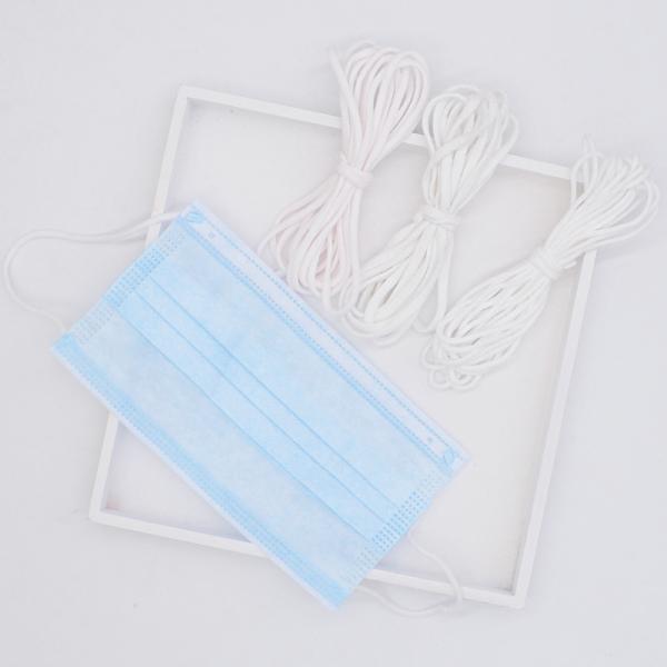 3mm Elastic Cord Round Flat Spandex Earloop for Mask