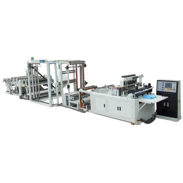 Fully Automatic Non Woven Bag Making Machine , Handle Integrated Bag Making Equipment