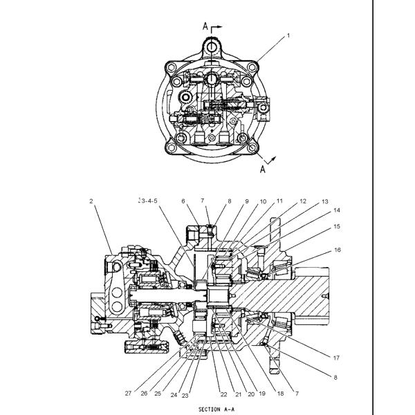 E307C 307C Slewing Device E308C 308C Hydraulic Swing Gearbox