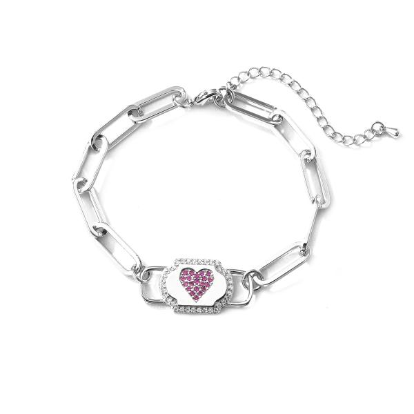 Quality Zircon 925 Sterling Silver Jewelry Bracelet Charm OEM ODM wholesale