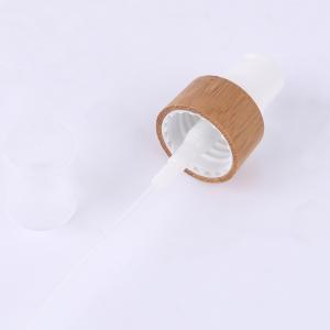 Cheap China Big Factory Good Price bamboo lid glass essential oil bottle with dropper for sale