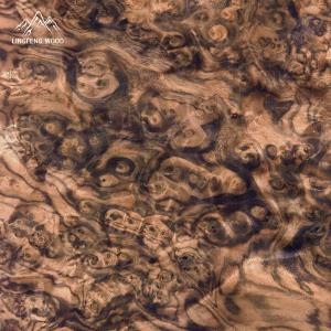 China Walnut Burl Veneer 0.5mm Natural Wood Veneer Sheet on sale