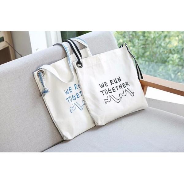 Custom silk screen printed Cotton material handle style blank natural cotton canvas bag without logo bagplastics bagease
