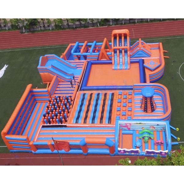 Giant Bouncy Indoor Inflatable Obstacle Course Juego Jockey / Blow Up Amusement Park