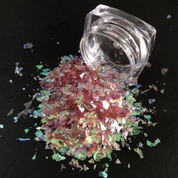 Excellent Nail Art Effect 2025 Irregular Chunky Glitter Flakes Decorations Shiny Candy Color for Christmas Occasion