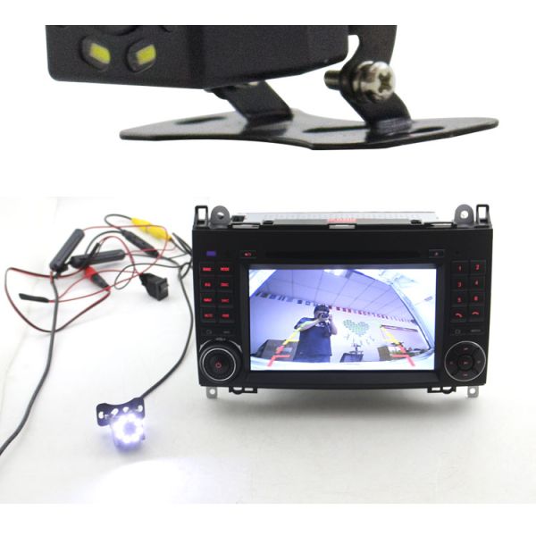 DC 12V Plastic Shell Car DVD Player Parts ABS Material Rear View Camera