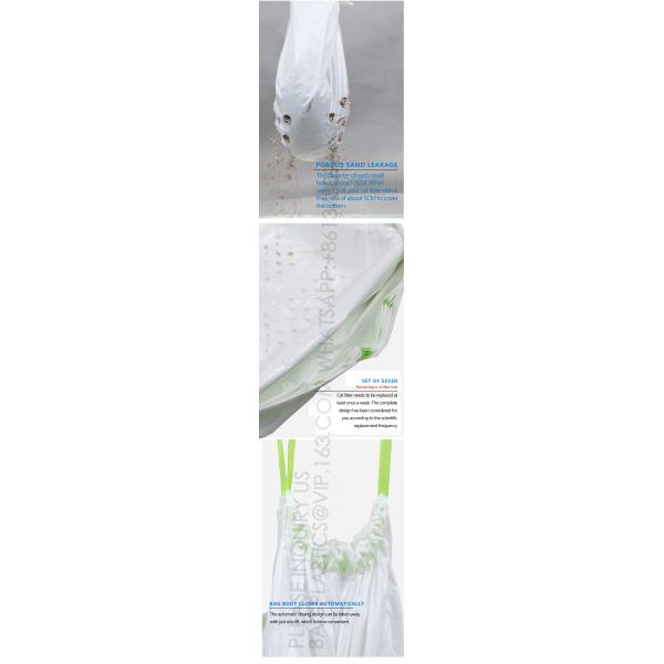 Cat Litter Packaging Bag 8 Side Sealed Handles Customizable Gravure Print Industrial Use