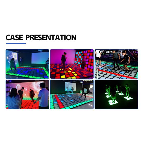Jumping Game LED Dance Floor Tile Interactive Game Super Grid