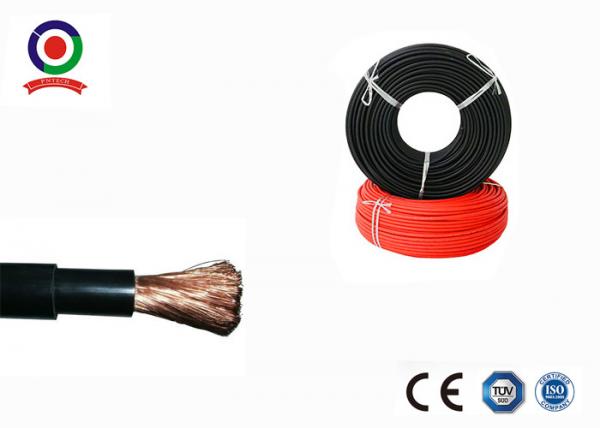 Quality Ultraviolet Resistant Solar PV Cable 4mm2 XLPE Double Insulation Black / Red wholesale