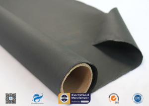 China 0.45mm High Temperature Black Silicone Coated Fiberglass Cloth Insulation Material on sale