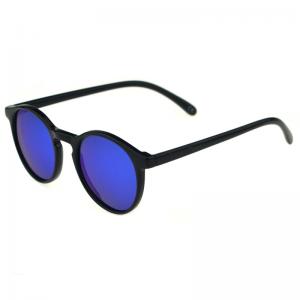 Cheap Round Shape Lifestyle Sunglasses Customized Logo Mirror Coating Hd Vision Lenses for sale