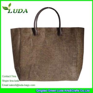 China LUDA Simple Shopping Bag Paper Straw Gifts Bag on sale