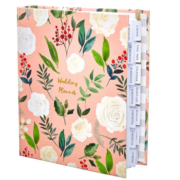 Custom Size Wedding Planner And Organizer Lined Inner Printing Beautiful Cover