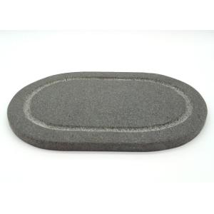 Cheap Basalt Steak Stone Grill Plates , Oval Stone Grill Hot Plates For Cooking for sale