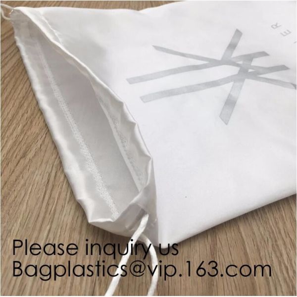Soft Cotton Flannel Dust Bag With Drawstring/Flap,Natural color, off white color, white color, black color, red, product