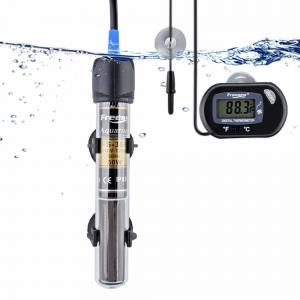 Cheap Mini Submersible Aquarium Heater Thermometer 100 Watt For 10-25 Gallon Fish Tank for sale
