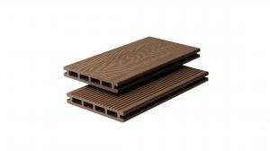 China 2200mm Natural Wood 3D Composite Decking Plastic Wood Composite Wall Cladding FSC on sale