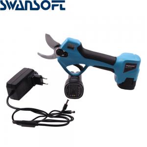 China LED Lithium Battery Portable Cutting Shear Scissor Professional Cordless 3.2CM Electric Pruning Scissors on sale