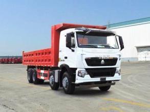 Quality 336 hp 8x4 heavy duty dump truck front lift HW76 cab , Howo tipper truck wholesale