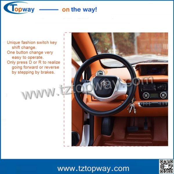 Unique fashion switch key shift change 4kw electric vehicle car/automobile