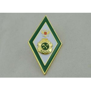 Cheap 3D Gold Army Souvenir Badges With Soft Enamel For Souvenir Date And Holiday for sale