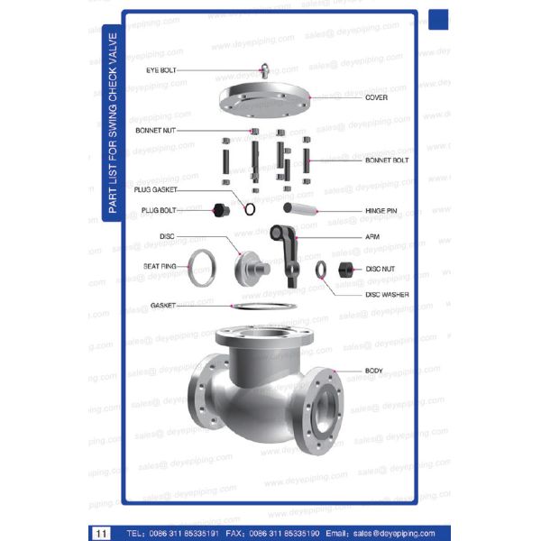 API594 Double Disc plated Dual Check Valves With Class 150, Class 300, Class600, Class900, class1500
