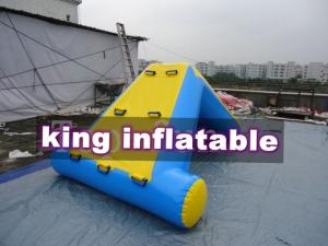 Cheap Commercial 0.9mm PVC Tarpaulin Inflatable Big Air Slide For Water Park for sale