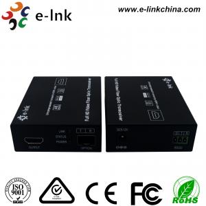 Cheap HDMI 2.0 Fiber Optic Transmitter And Receiver Multi Mode Fiber Type 18Gbps Data Rate for sale