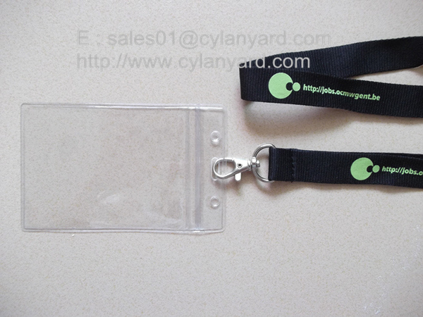polyester ID tag lanyards, ID badge holder lanyards,