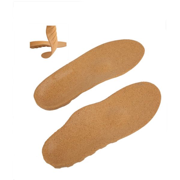 Quality Antibacteria Sandals Natural Cork Sole Shoe Inserts Anti Vibrations wholesale
