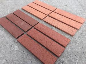 Cheap Customized Red wire cut Split Face Brick for Exterior Wall Decoration for sale