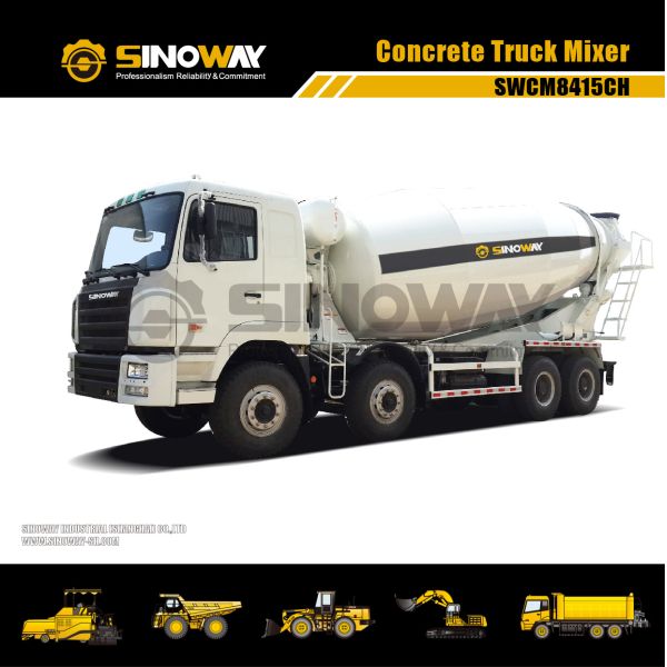 16 Cubic Meters Concrete Mixer Machine , Cement Concrete Mixer / Concrete Mixing Equipment