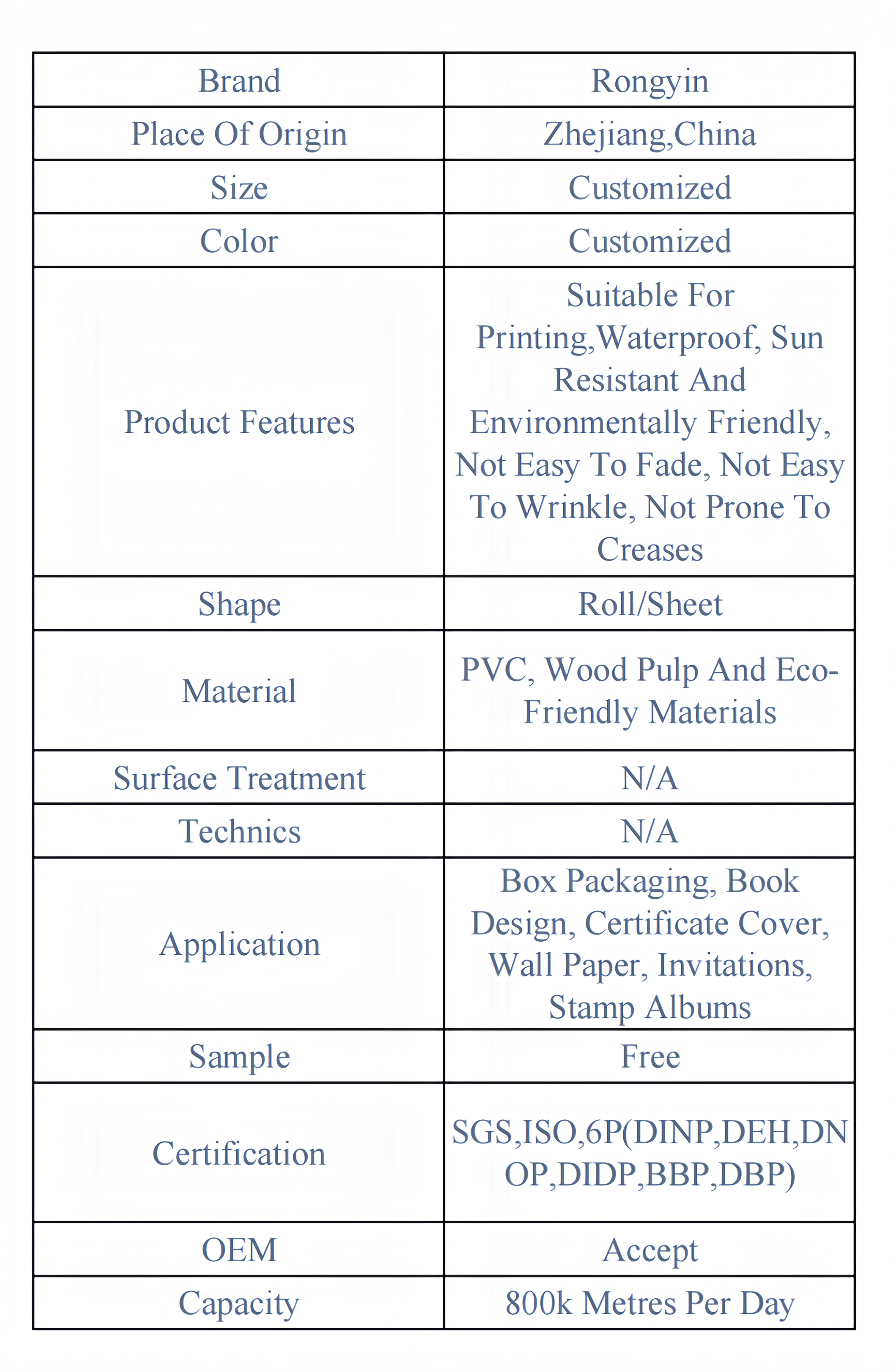 Red-Black PVC Coated Gift Box Paper for Bookbinding