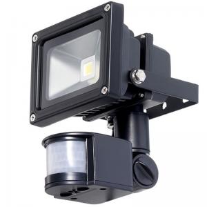Cheap GFL-10W-COB-PIR Outside Led Floodlight with PIR Motion Sensor , Industrial Flood Lights for sale