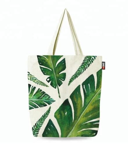 Custom silk screen printed Cotton material handle style blank natural cotton canvas bag without logo bagplastics bagease