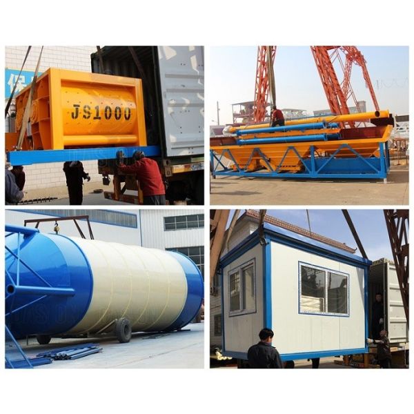 Concrete Batching Plant Equipment Stationary Portable Stabilized Soil Mixing Plant