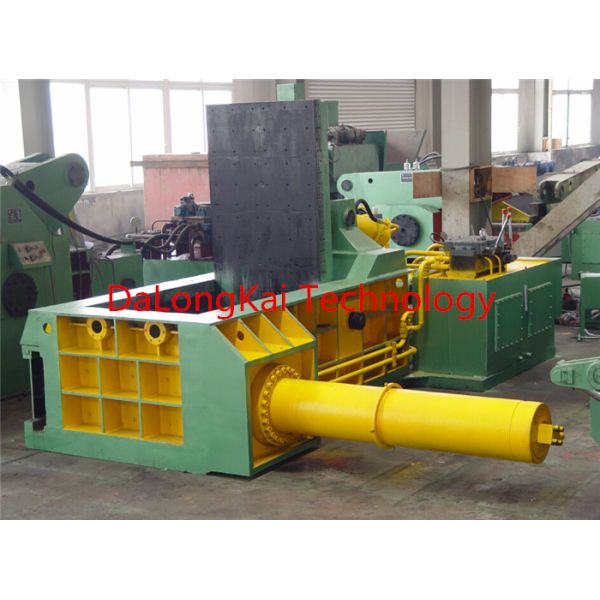 Stainless Steel Hydraulic Scrap Baler Machine / Turn Out Baling Press Machine
