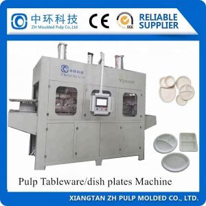 China Automatic Heavy Paper Pulp Molding Machine Sugarcane Disposable Plates Making on sale