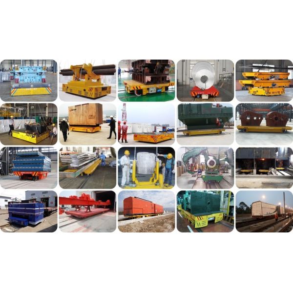 Heavy Load Electric Cement Floor Moving Die Battery Powered Trolley With Hand Held Push Button